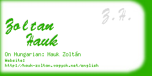 zoltan hauk business card